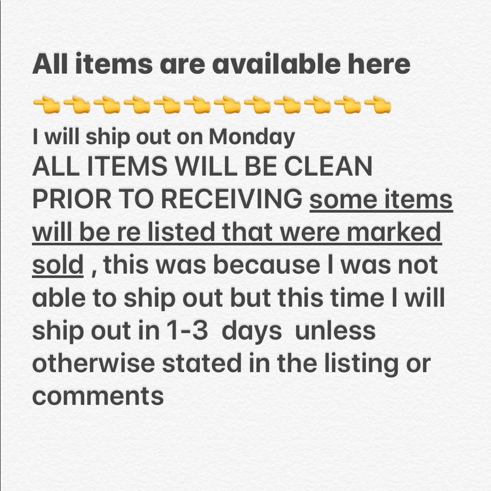 NEW ITEMS FOR SALE PRICES NEGOTIABLE